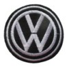 Aufbügler VW Volkswagen Logo Schwarz Weiß 6cm Aufnäher Hemd Jacke
