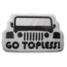 Patch Go Topless Voiture Cabriolet 7 cm Écusson Thermocollant Garage
