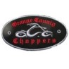 Patch Orange County Choppers Noir Rouge 11.5x6 cm Logo Thermocollant Écusson
