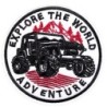 Patch 4x4 Explore The World 8cm Écusson Thermocollant
