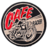 Motorrad Cafe Racer Aufnäher Racing 8cm Aufbügler
