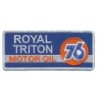 Patch 76 Royal Triton Motor Oil 8x3,5cm Aufnäher zum Aufbügeln Garage US
