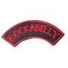 Patch Rockabilly Banderole Noir Rouge Écusson Rock Roll Homme Femme
