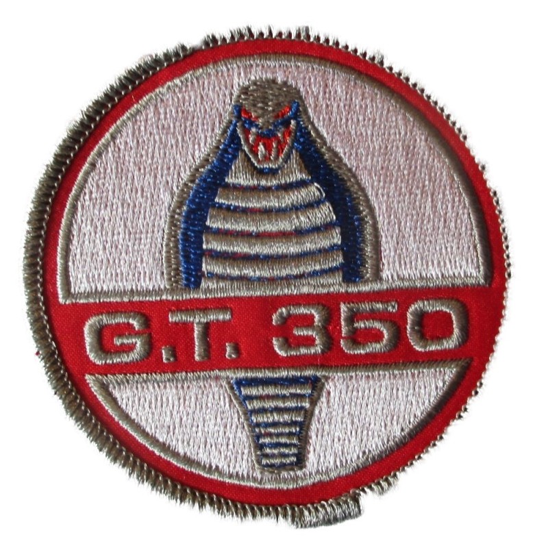 Patch GT350 Cobra 7cm Écusson Thermocollant Voiture Américaine
