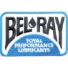 Patch Bel Ray Lubricants Rectangulaire Noir Blanc Bleu 7.5x5cm Écusson Thermocollant
