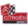 patch citroen sport noir blanc rouge 7x5cm écusson thermocollant
