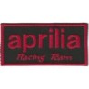 Patch Moto Aprilia Racing Team Noir Rouge 9.5x5cm Écusson Thermocollant
