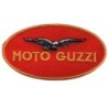 Patch Moto Guzzi Logo Oval Rouge Orange 9x5 cm Logo Thermocollant Écusson
