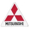 Aufnäher Mitsubishi dreieckig rot weiß 8x9cm Bügelbild
