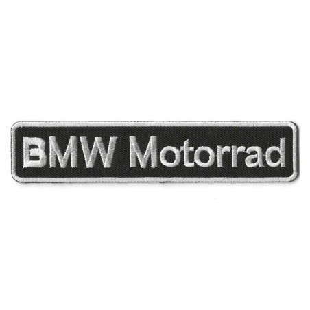 BMW Motorrad Rechteckiger Aufnäher 14x3cm Aufbügler
