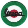 patch logo vespa cible vert blanc rouge 7cm écusson thermocollant