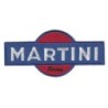 Martini Racing Aufnäher blau weiß rot 12x5,5 cm Bügelbild
