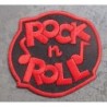 Patch Logo Rock'n'Roll Rot Aufbügler Herren Damen Rockabilly
