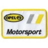 Patch Opel Motorsport Blanc et Jaune 9x5.5cm Écusson Thermocollant
