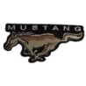 Patch Ford Mustang Logo avec Cheval Noir et Gris 11x6cm Écusson Thermocollant Diable Rouge
