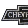 Patch Logo Chevrolet Schwarz und Weiß 10,5x4cm Aufbügler
