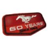 Patch Ford Mustang 60 Ans Blason Rouge 8x4.5cm Écusson Thermocollant
