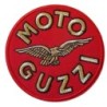 Motorradaufnäher Guzzi Logo Rund Rot Beige 7 cm Thermoklebebild Aufnäher
