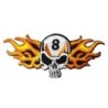 patch crane 8  flamme horizontal ecusson tete de  mort