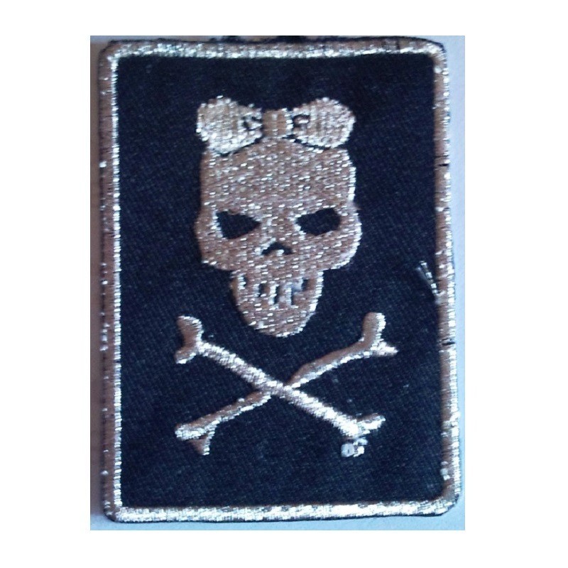 Patch crane Fillette Pirate Nœud dans les Cheveux Écusson