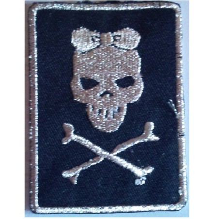 Patch crane Fillette Pirate Nœud dans les Cheveux Écusson