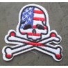 Patch crane Pirate Drapeau USA Américain Écusson Thermocollant