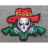Patch crane à, chapeau et 2 pistolets - écusson thermocollant