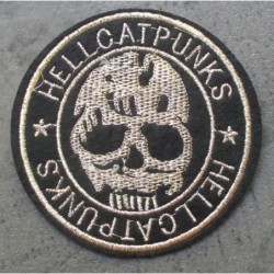 Patch Crane Hellcat Punk Rund Aufbügler Rock
