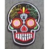 Patch crane  tête de mort écusson thermocollant rock roll