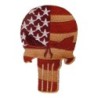 Patch crane  Punisher drapeau USA marron 9x6 cm écusson thermocollant drapeau USA